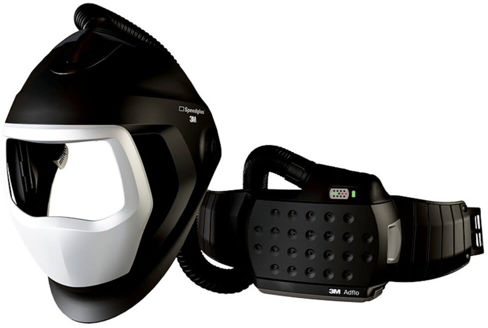 3M - 3M™ Adflo™ Sistema respiratore elettroventilato con elmetto per saldatura 3M™ Speedglas™ 9100-Air, senza filtro per saldatura, 567700