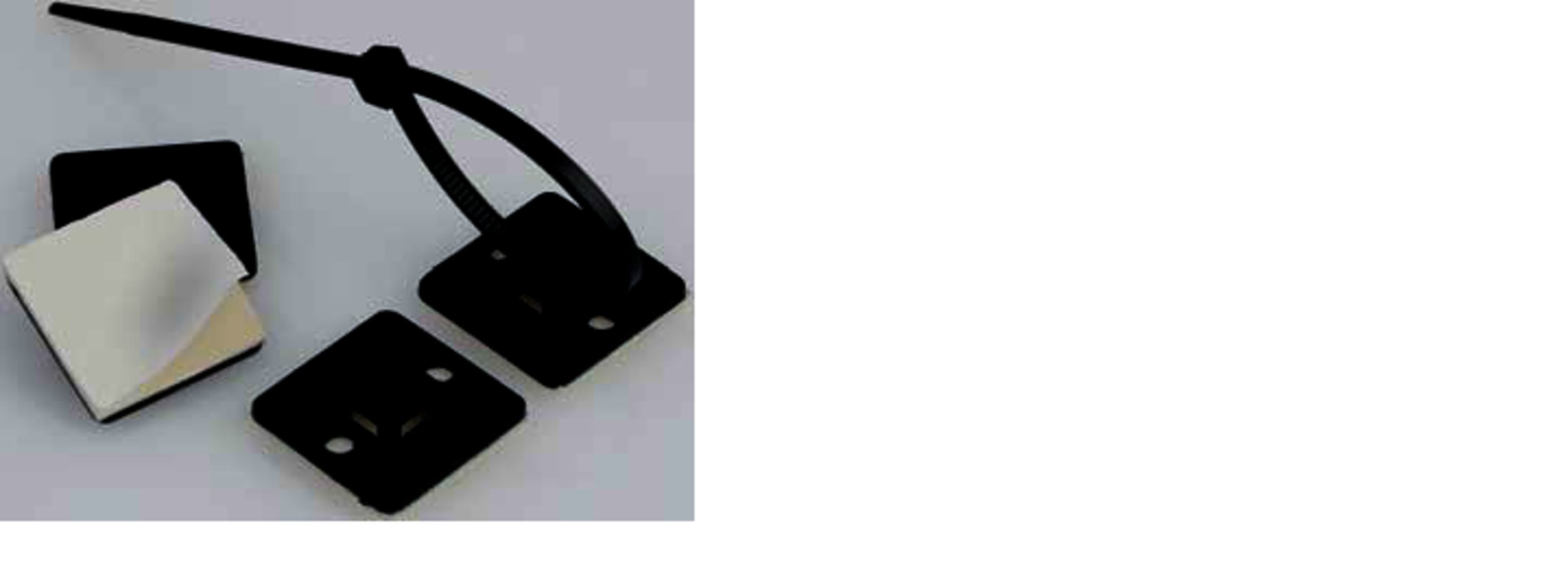 3M - Basette quadrate autoadesive 3M™ Scotchflex™ CTA 27 BC, 27 mm x 27 mm