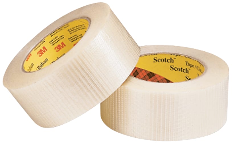 3M - Nastro da imballo rinforzato universale bidirezionale Scotch® 8959, Trasparente, 25 mm x 50 m, 0.15 mm