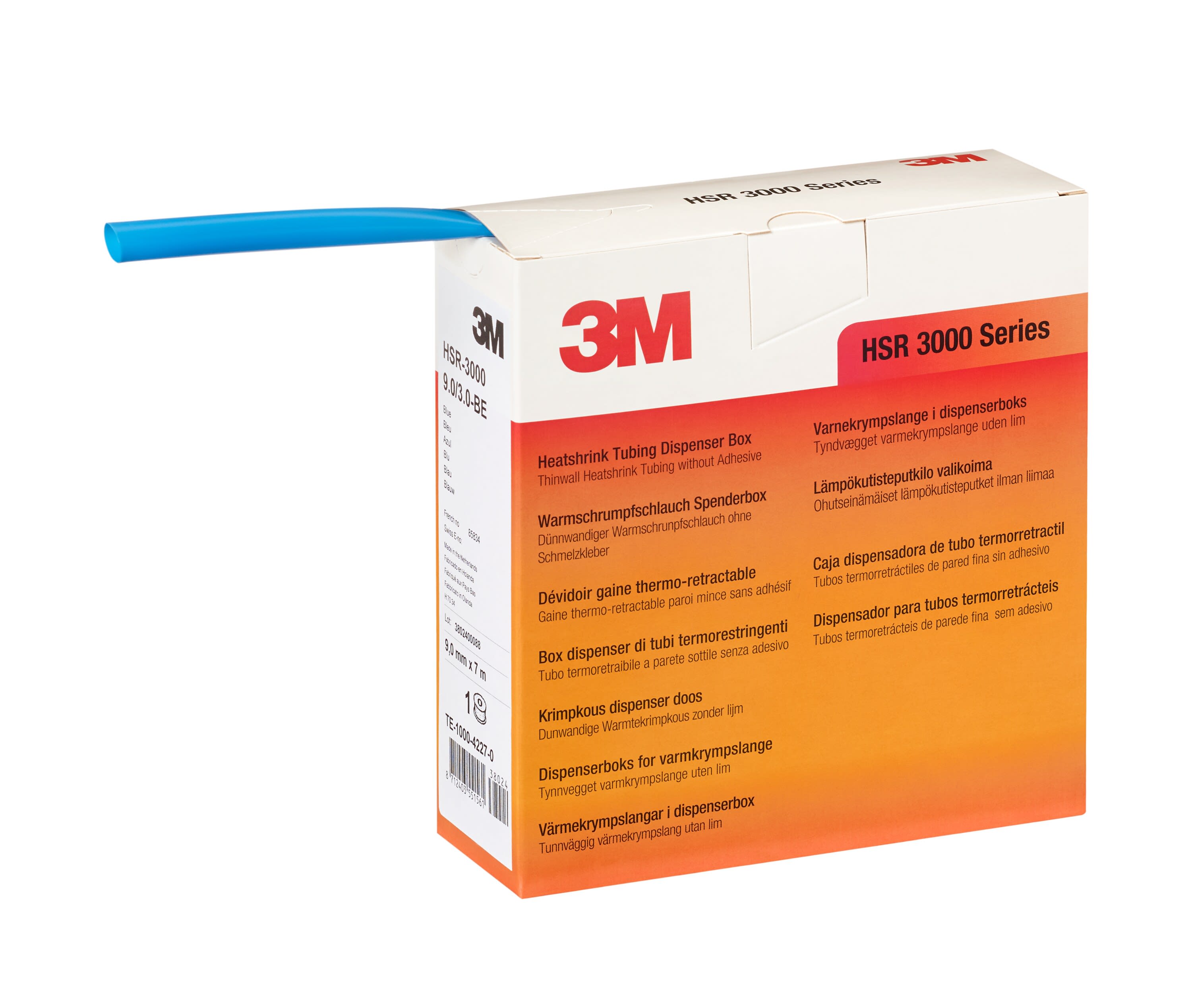 3M - Guaina termorestringente 3M™ HSR-3000 6,0/2,0 mm - Blu - Confezione Dispenser da 10 mt.