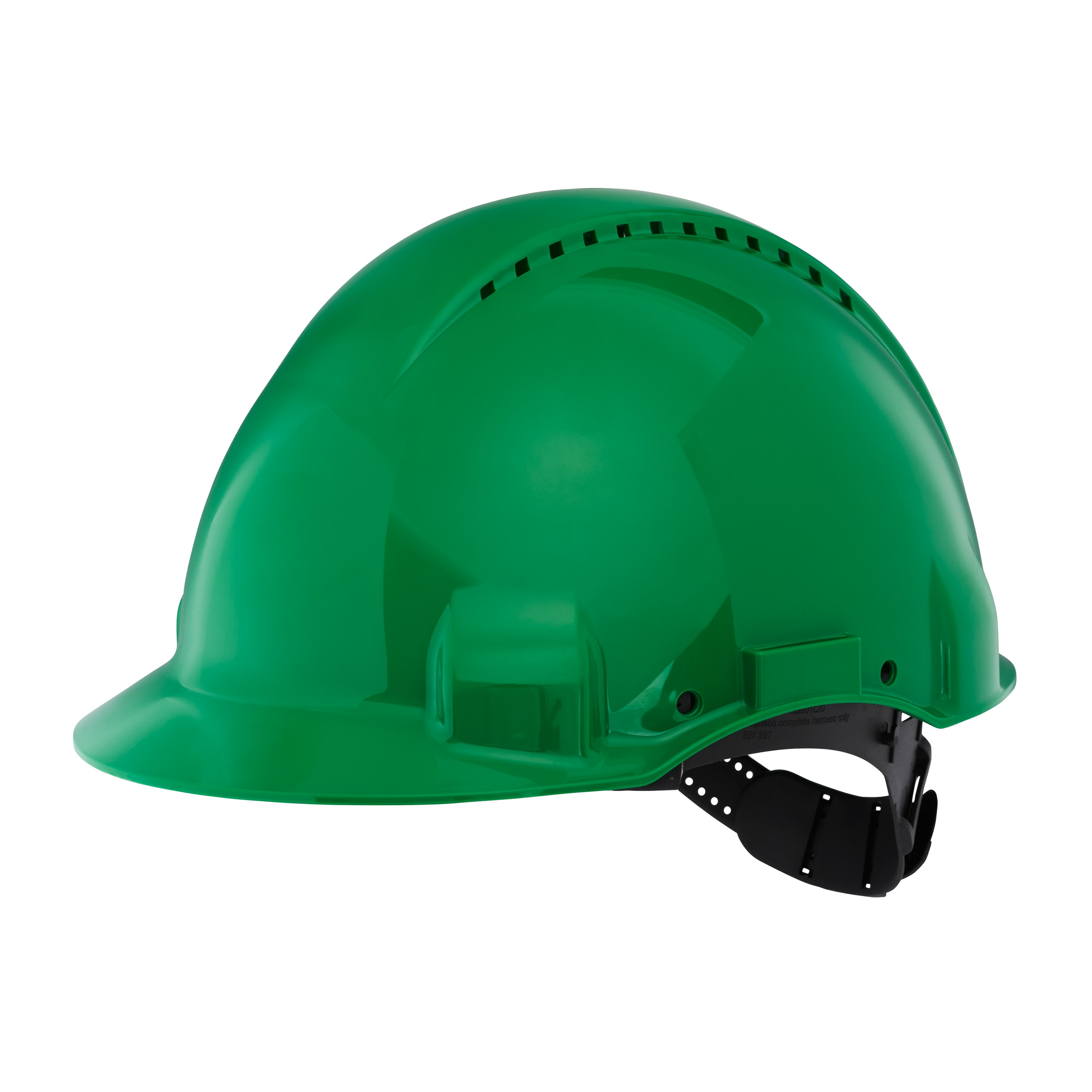 3M - Elmetto 3M™, Uvicator, blocco su perno, ventilato, fascia antisudore in plastica, verde, G3000CUV-GP