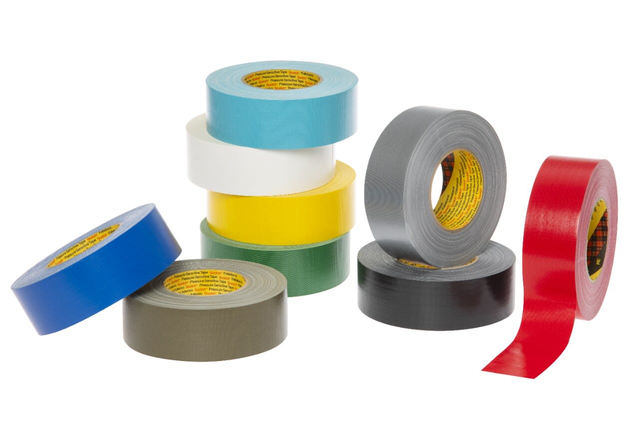 3M - Nastro telato resistente 3M™ 389, Nero, 50 mm x 50 m, 0.26 mm