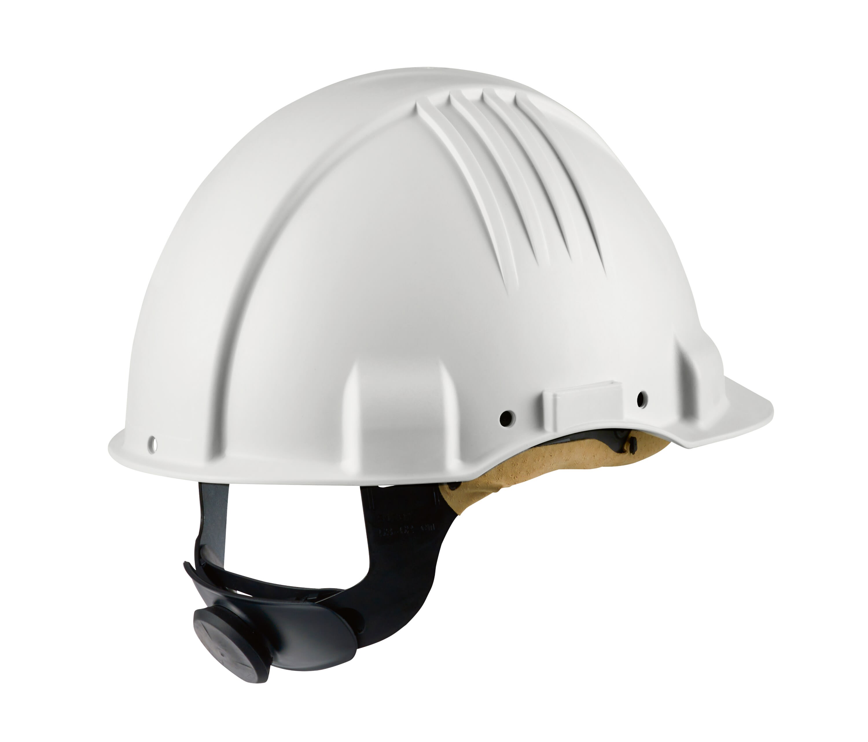 3M - Elmetto per alte temperature 3M™, cricchetto, non ventilato, dielettrico 1000 V, fascia antisudore in pelle, bianco, G3501M-VI