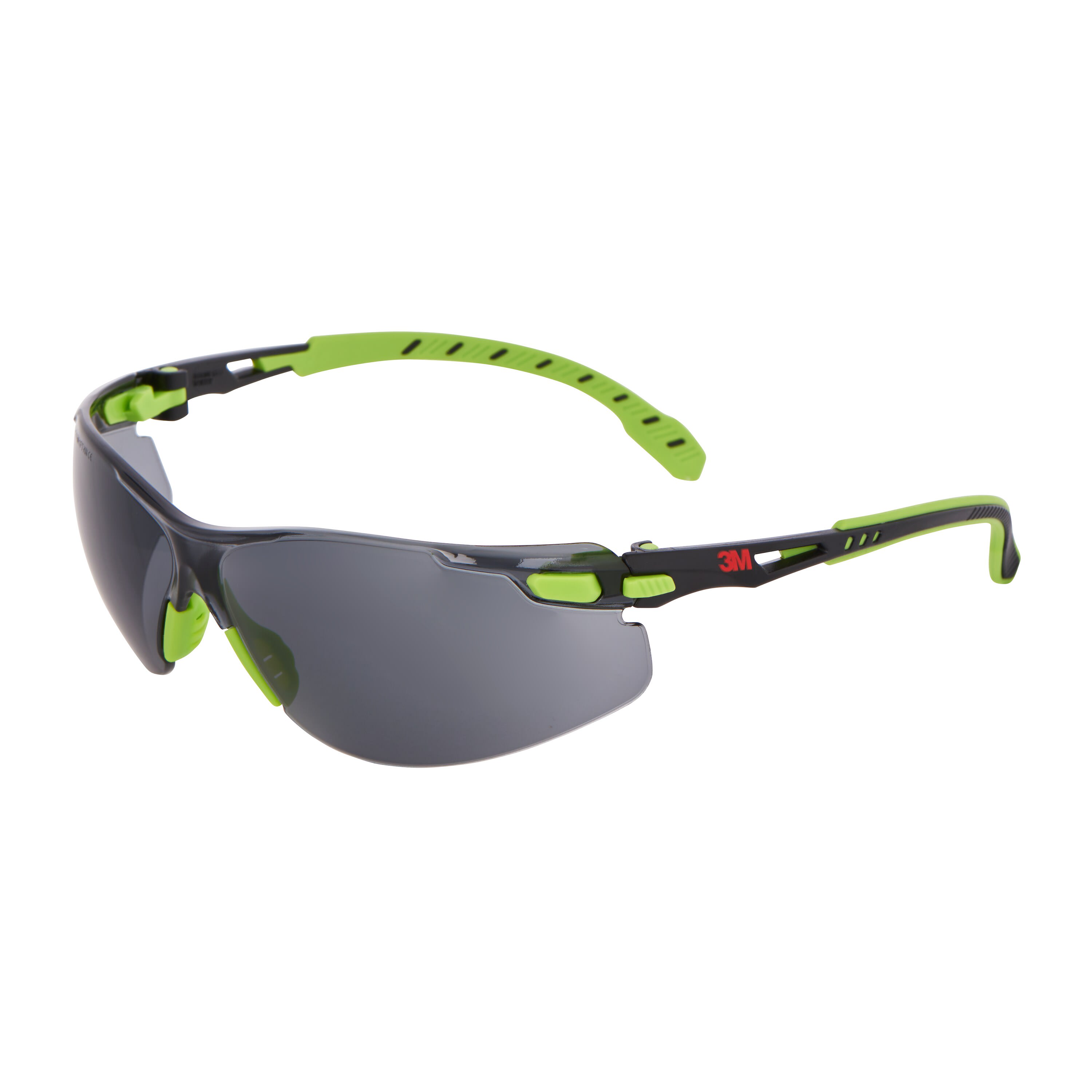 3M - 3M™ Solus™ 1000 Occhiali di protezione, montatura verde/nera, trattamento anti-appannamento/rivestimento antigraffio Scotchgard™ (KeN), lenti grigie, S1202SGAF-EU, 20/confezione