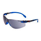 3M - 3M™ Solus™ 1000 Occhiali di protezione, montatura blu/nera, trattamento anti-appannamento/rivestimento antigraffio Scotchgard™ (KeN), lenti grigie, S1102SGAF-EU, 20/confezione