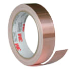 3M - 3M™ Nastro in rame per schermature EMI 1181, adesivo acrilico conduttivo, pretagliato 25mm x 16,5mt - confezione da 9 rotoli.