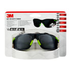 3M - 3M™ Solus™ 1000, Occhiali di sicurezza anti-appannamento, verdi/neri, grigi, con custodia S1GG