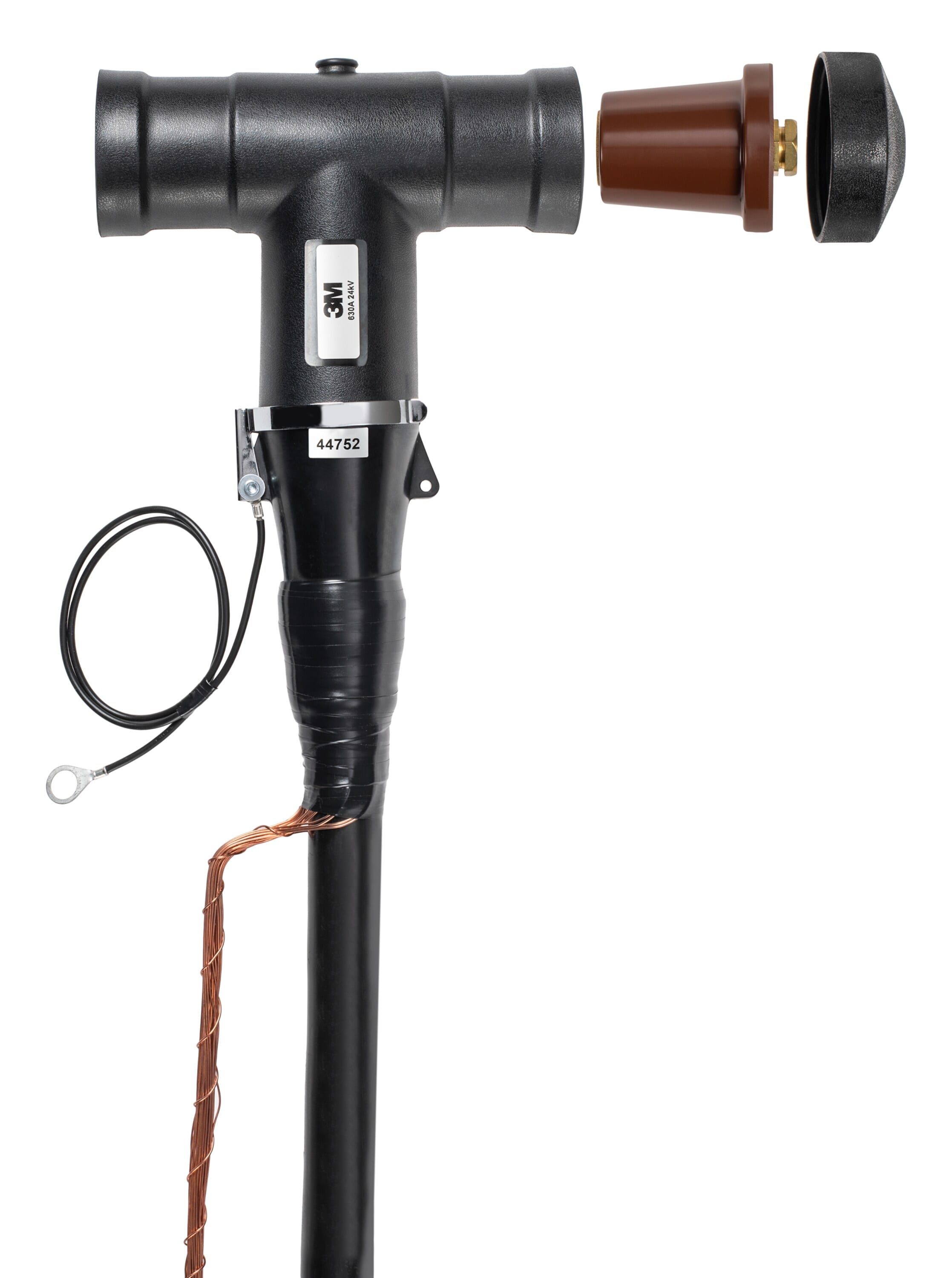 3M - 3M™ Kit connettore separabile 92-EE, 998-6, 12 kV, spina a T simmetrica 630 A, 95-150 mm2, confezione da 3 fasi 7100180674