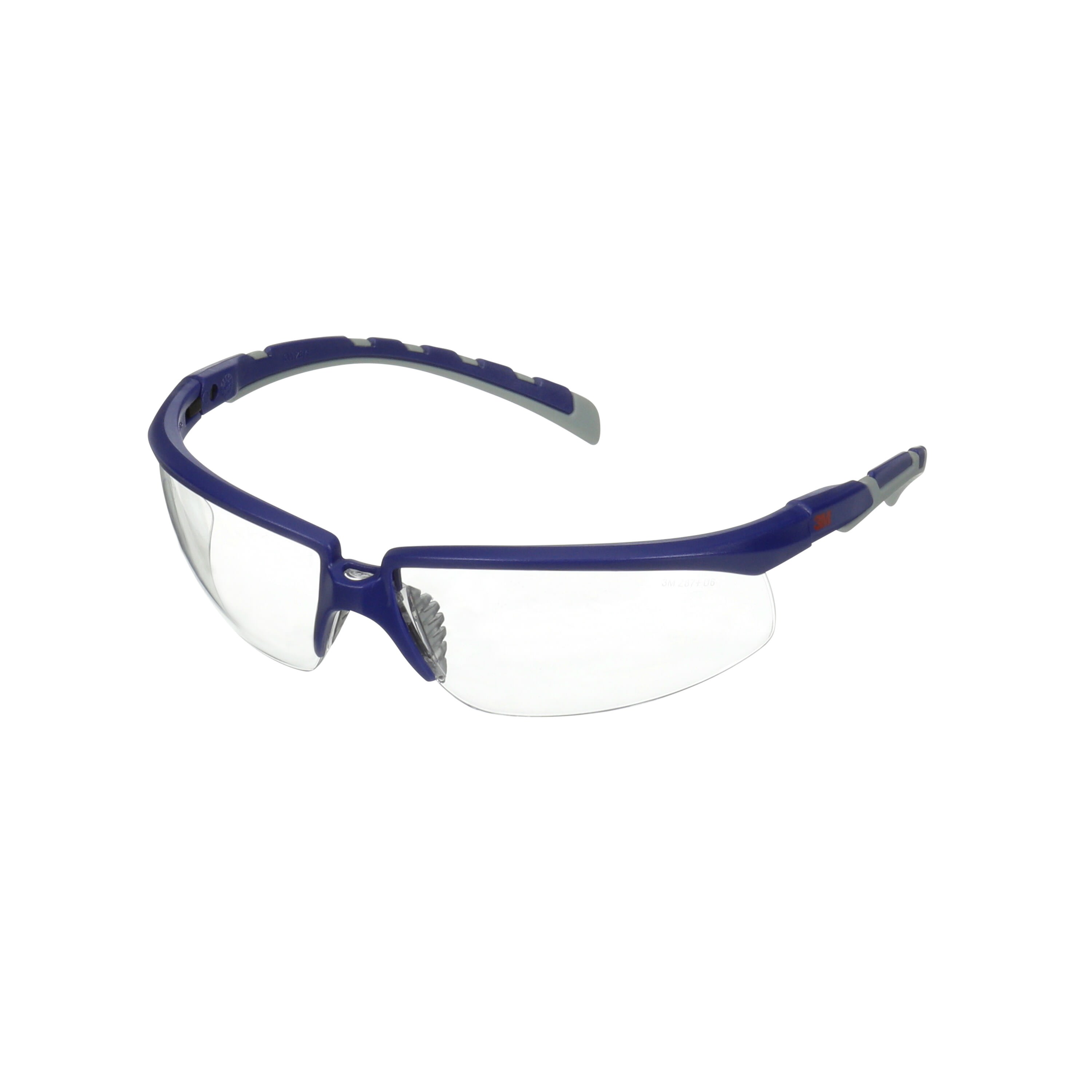 3M - 3M™ Solus™ serie 2000, S2001AF-BLU, stanghette blu/grigie, lenti trasparenti antigraffio e anti-appannamento, 20/confezione