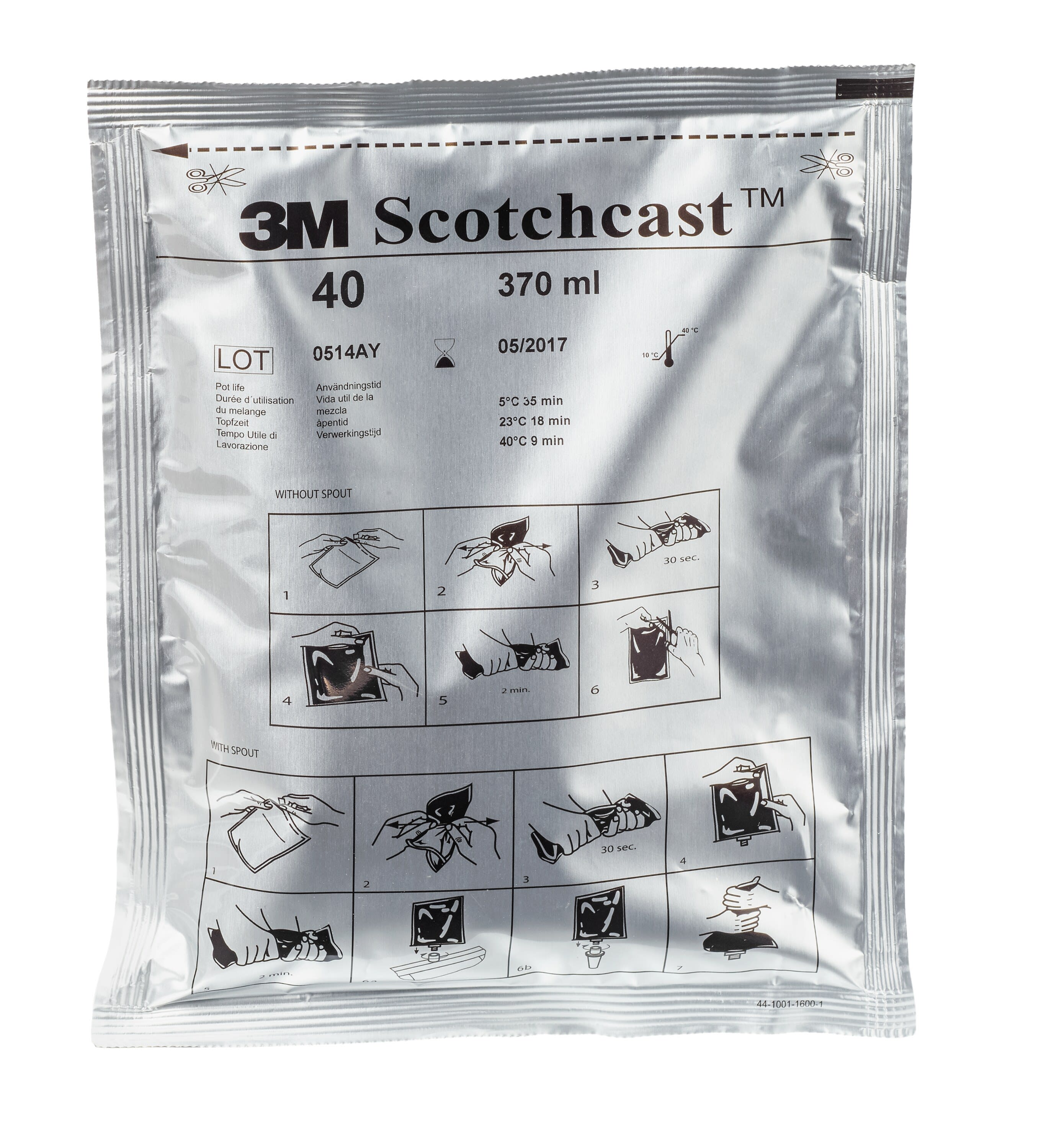 3M - Sacchetto in resina 3M™ Scotchcast™ SC 40 dimensione C, 370 ml