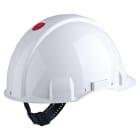 3M - Elmetto 3M™, Uvicator, blocco su perno, non ventilato, dielettrico 440 V, fascia antisudore in plastica, bianco, G3001CUV-VI
