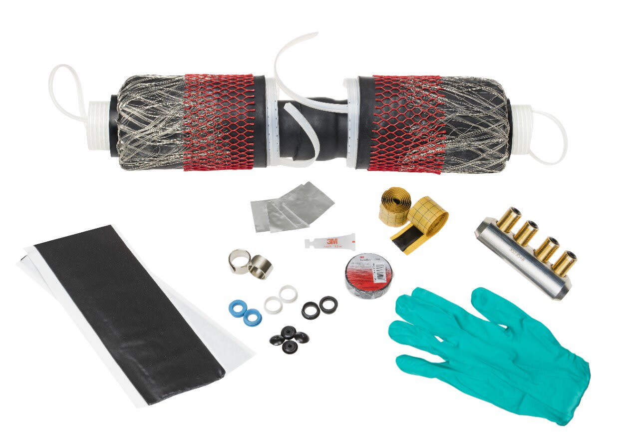 3M - Kit di giuntura a medio voltaggio retribile a freddo 3M™ QS200 Monoblock 93-AK 620-1MB/C, per applicazioni fino a 24 kV, kit include un connettore meccanico, Un pacco per confezione
