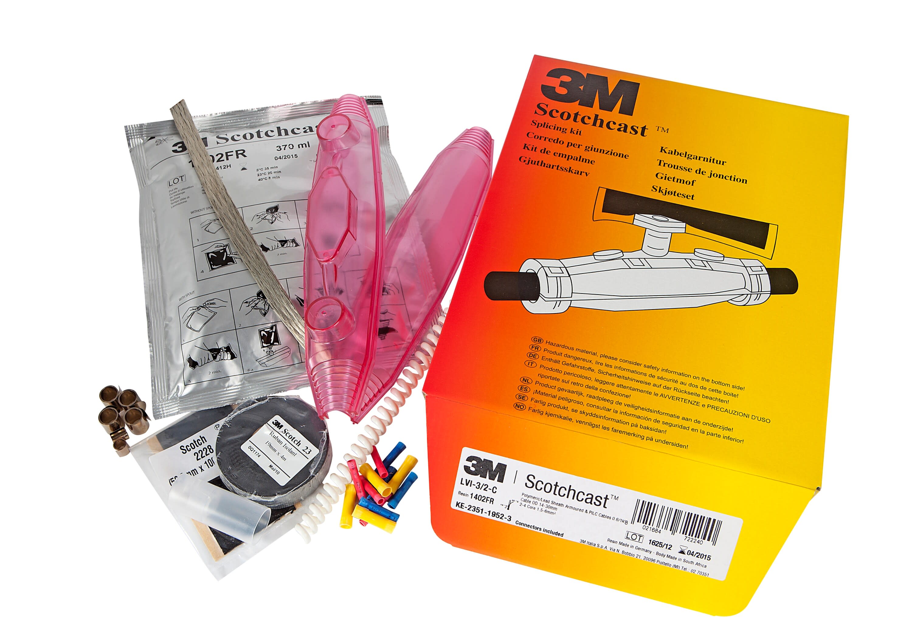 3M - Kit per giunture per aree pericolose 3M™ Scotchcast™ Kit LVI-3/3-IC, 23 - 35 mm