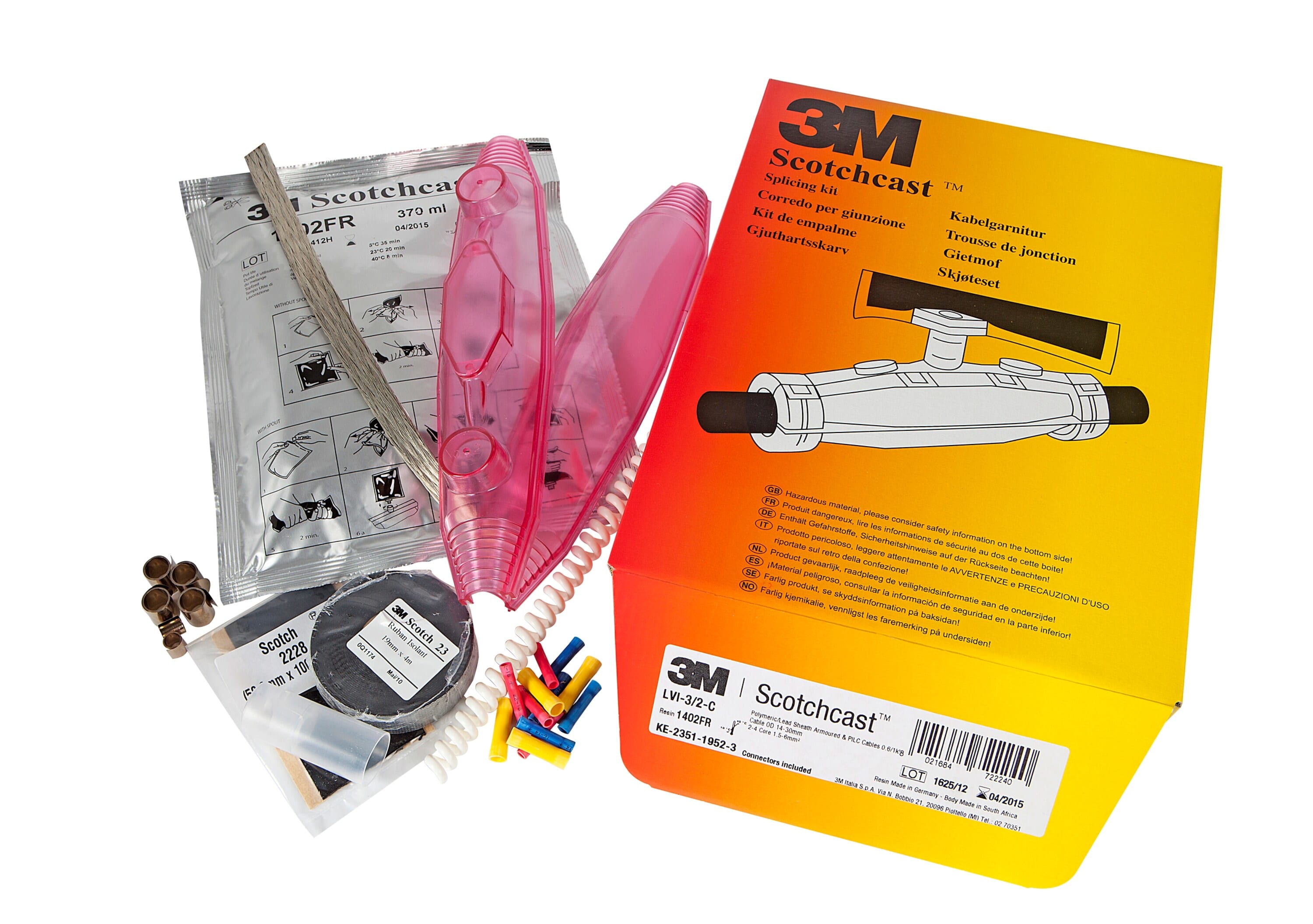 3M - Kit per giunture per aree pericolose 3M™ Scotchcast™ Kit LVI-3/3-IC, 23 - 35 mm