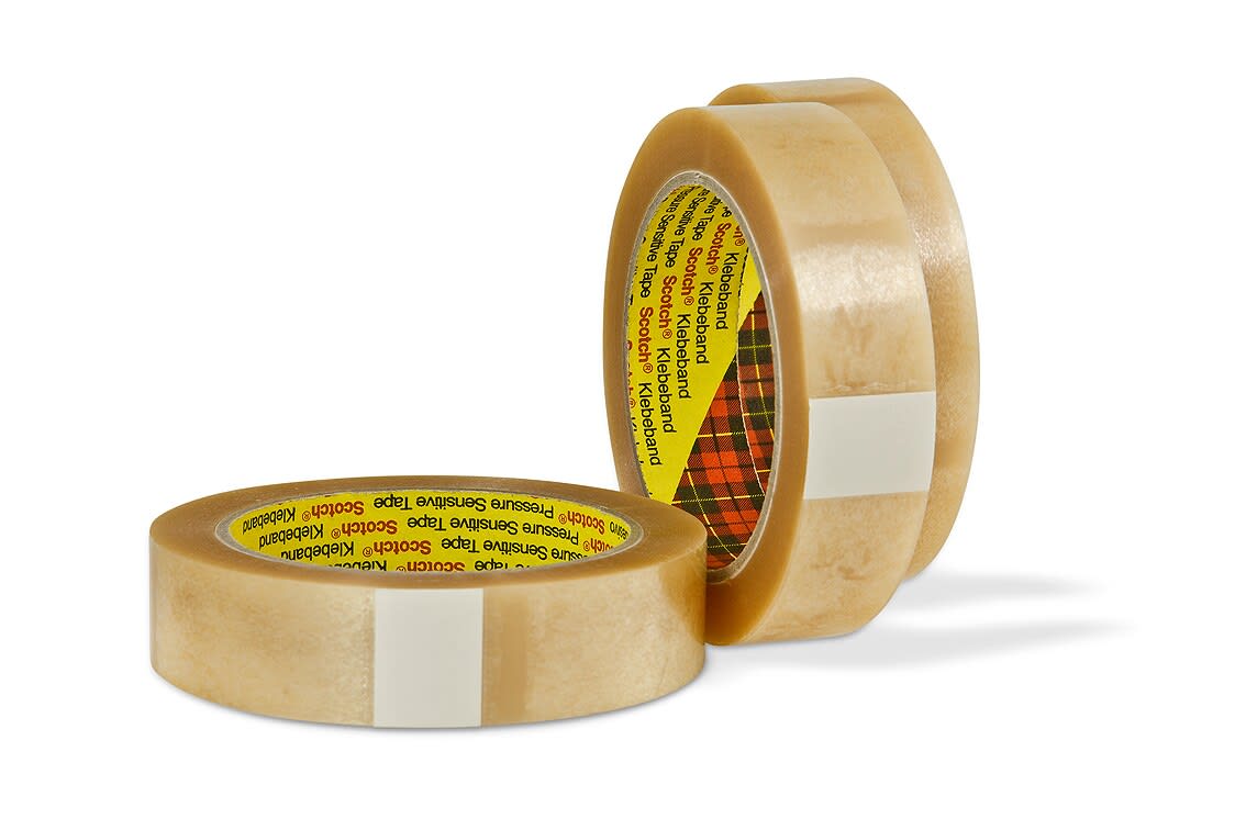 3M - Scotch® Nastro da imballaggio a bassa rumorosità 6890 trasparente,rivestimento in PVC, 50 mm x 132 m, spessore rivestimento: 35 µ, spessore totale: 50 µ 7000095296