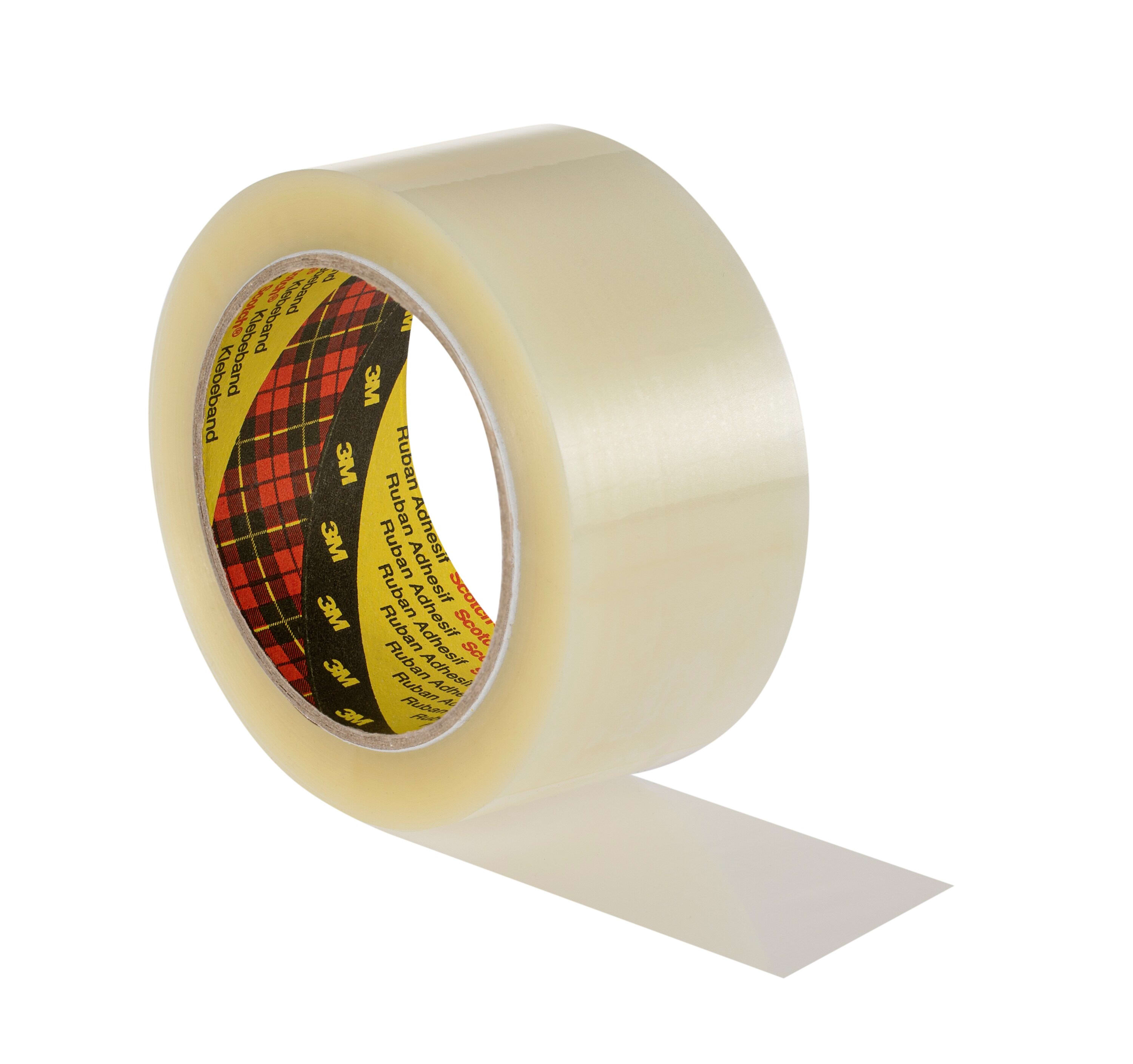 3M - Nastro da imballaggio ad alte prestazioni Scotch® 3739, Trasparente, 50 mm x 66 m, 0.056 mm