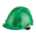 3M - Elmetto 3M™, Uvicator, blocco su perno, ventilato, fascia antisudore in pelle, verde, G3000DUV-GP