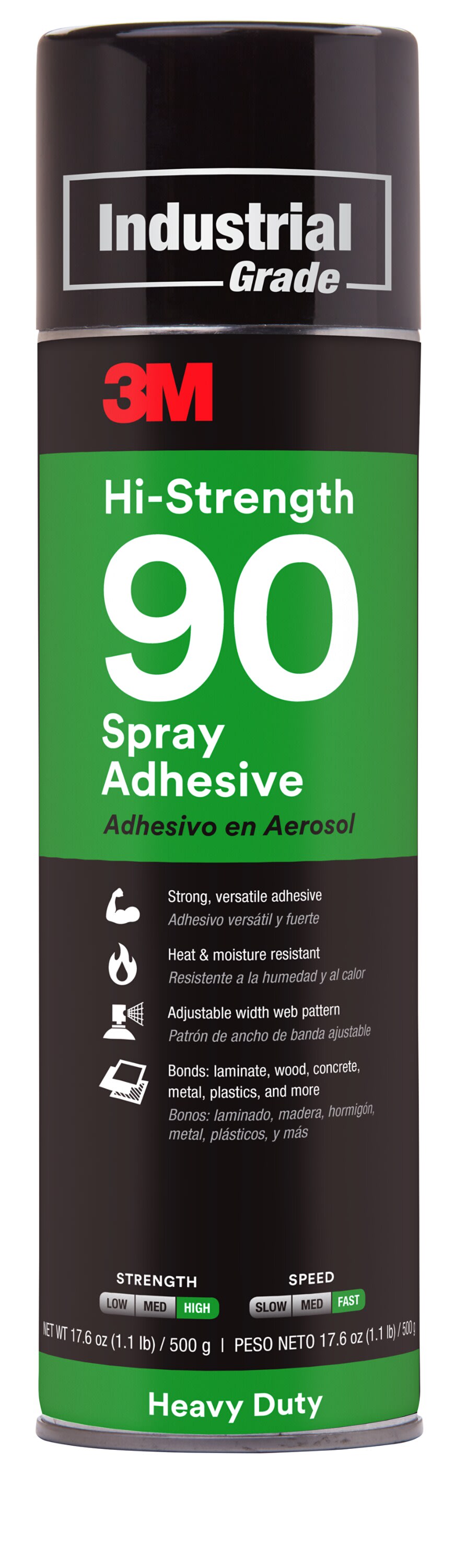 3M - Adesivo spray a elevata tenuta 3M™ 90, Trasparente, Cilindro pressurizzato, 500 ml 7000116790