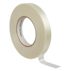 3M - 3M™ Nastro elettrico in poliestere rinforzato tipo filament 45, MC9, trasparente, adesivo in gomma, pretagliato 25 mm x 55 m x 0.2 mm, confezione 9 rotoli