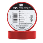 3M - 3M™ Temflex™ Nastro isolante in vinile 155, Rosso, 19 mm x 20 m