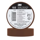 3M - 3M™ Temflex™ Nastro isolante in vinile 155, Marrone, 19 mm x 20 m