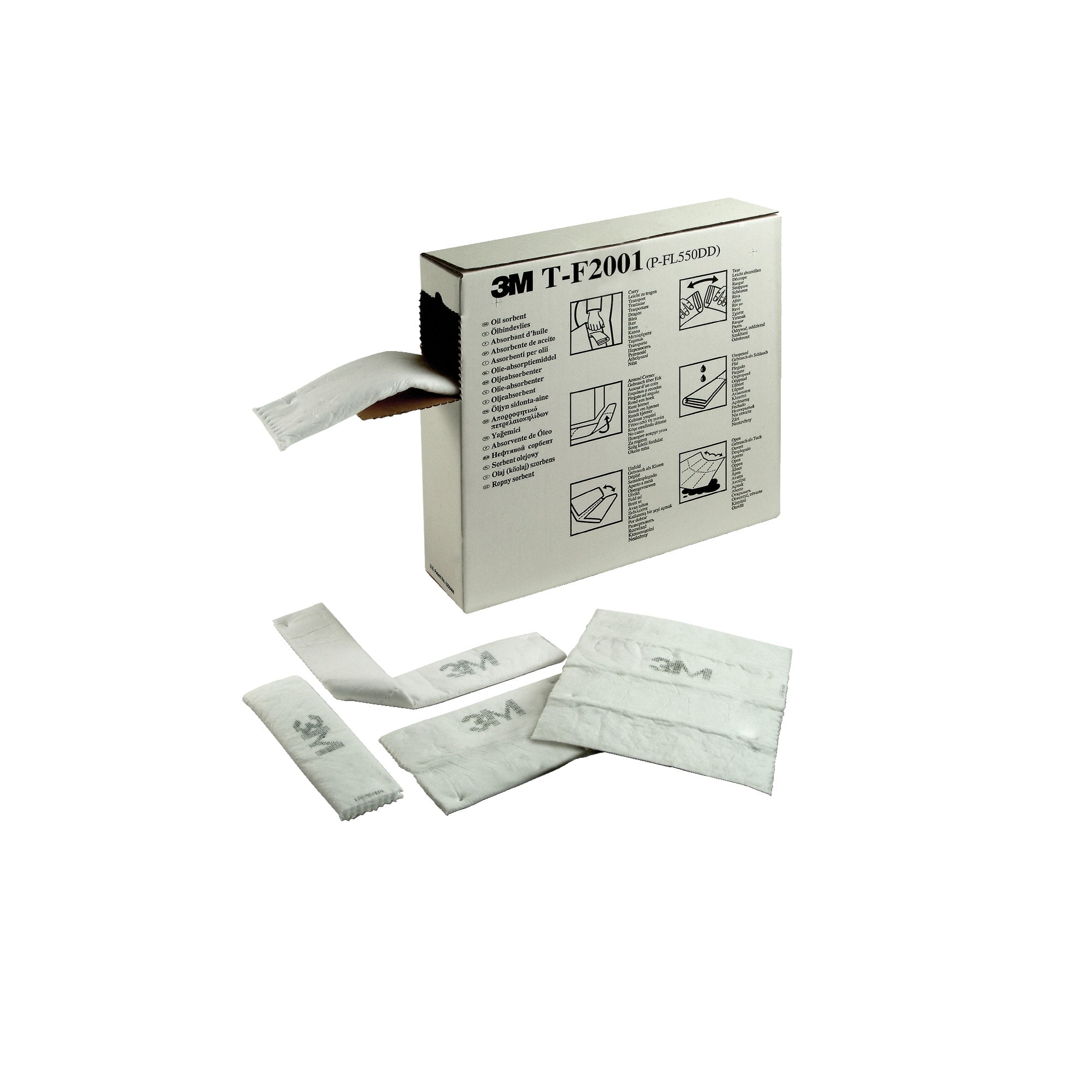 3M - 3M™ Dispenser Multiformato per Contenimento Sversamenti di Idrocarburi T-F2001, 120 mm x 15.2 m, 3/Confezione