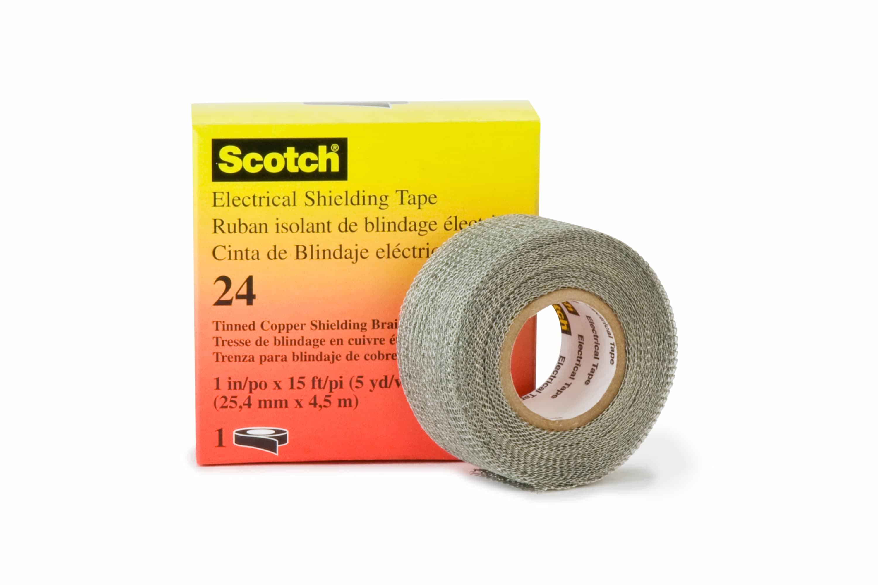3M - Nastro per schermature elettriche 24 Scotch® 24-1x15FT, 25 mm x 4,6 m, 50 per confezione