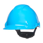 3M - Elmetto 3M™, Uvicator, cricchetto, ventilato, fascia antisudore in plastica, blu, G3000NUV-BB