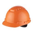 3M - Elmetto 3M™, cricchetto, ventilato, fascia antisudore in plastica, arancione, H700N-OR