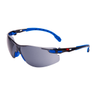 3M - 3M™ Solus™ 1000 Occhiali di protezione, montatura blu/nera, trattamento anti-appannamento/rivestimento antigraffio Scotchgard™ (KeN), lenti grigie, S1102SGAF-EU, 20/confezione