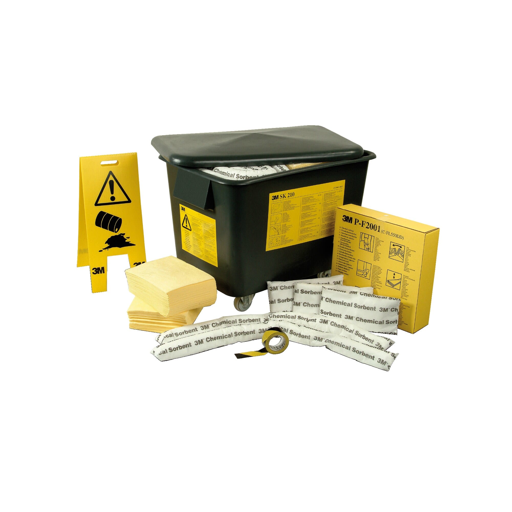 3M - 3M™ Kit Contenimento Sversamenti di Liquidi Pericolosi DRSK-DP, 12/Confezione