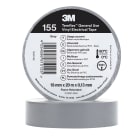 3M - 3M™ Temflex™ Nastro isolante in vinile 155, Grigio, 19 mm x 20 m