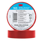 3M - 3M™ Temflex™ 165 Nastro isolante in vinile, Rosso, 19 mm x 25 m