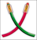 GRAFOPLAST - Tessera per cavi con 4 fori laterali Giallo 52x11 mm confezione da 200 pezzi