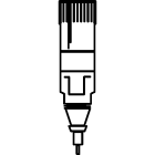 GRAFOPLAST - Pennino Plotter antiessicamento 0,35 - 1 pezzo.