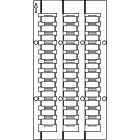 GRAFOPLAST - Tessera Marcafilo Bianco 10x4 mm diametro 0,6 fino a 3,2 mm confezione da 990 pezzi. Viene applicata direttamente sul cavo senza l'utilizzo di supporti, grazie al sistema di aggancio posizionato sotto la tessera
