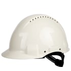 3M - Elmetto 3M™, Uvicator, blocco su perno, ventilato, fascia antisudore in plastica, bianco, G3000CUV-VI