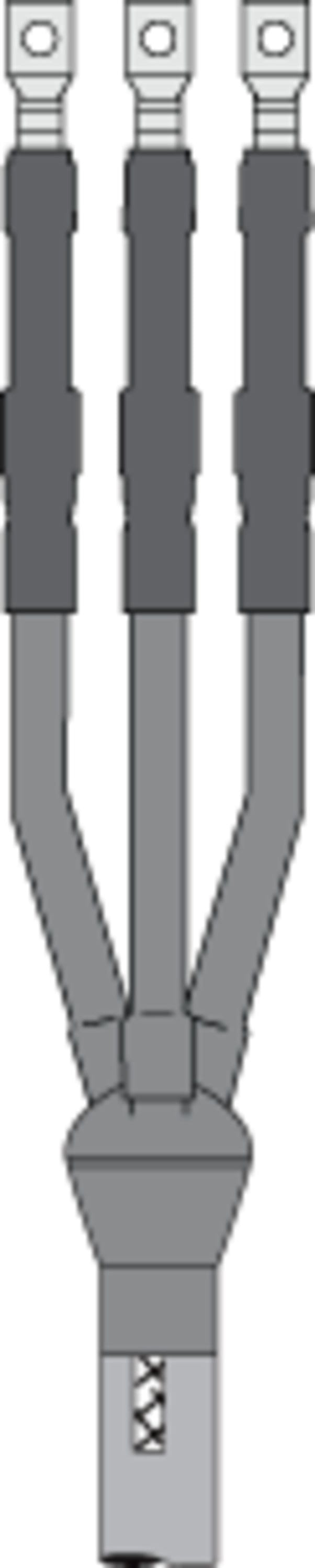 3M - Kit per terminazione del cavo a tre conduttori retraibile a freddo 3M™ QT III 7621-T-95-3W, Nastro, Cavo e Unishield, 15 kV, 0.50-0.70 in (12.7-17.8 mm) Cavo Insul. O.D. Trifase