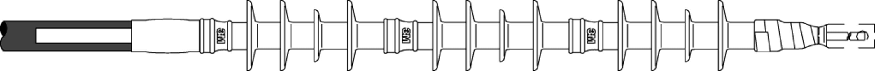 3M - 3M™ Terminale QT-II 4604 46KV kit di Media Tensione autorestringente per applicazioni fino a 46 kV. Kit per 1 fase unipolare.