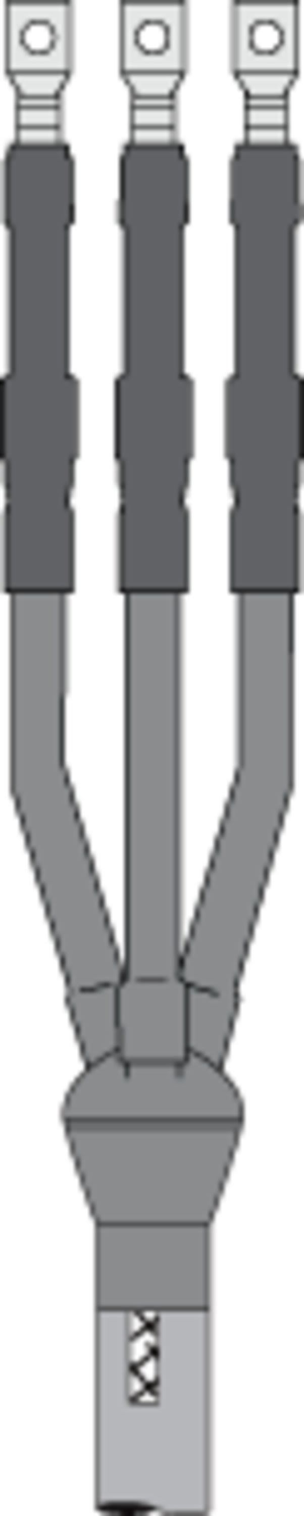 3M - Kit per terminazione del cavo a tre conduttori retraibile a freddo 3M™ QT III 7624-T-95-3W, Nastro, Cavo e Unishield, 15 kV, 0.92-1.18 in (23.4-30.0 mm) Cavo Insul. O.D. Trifase