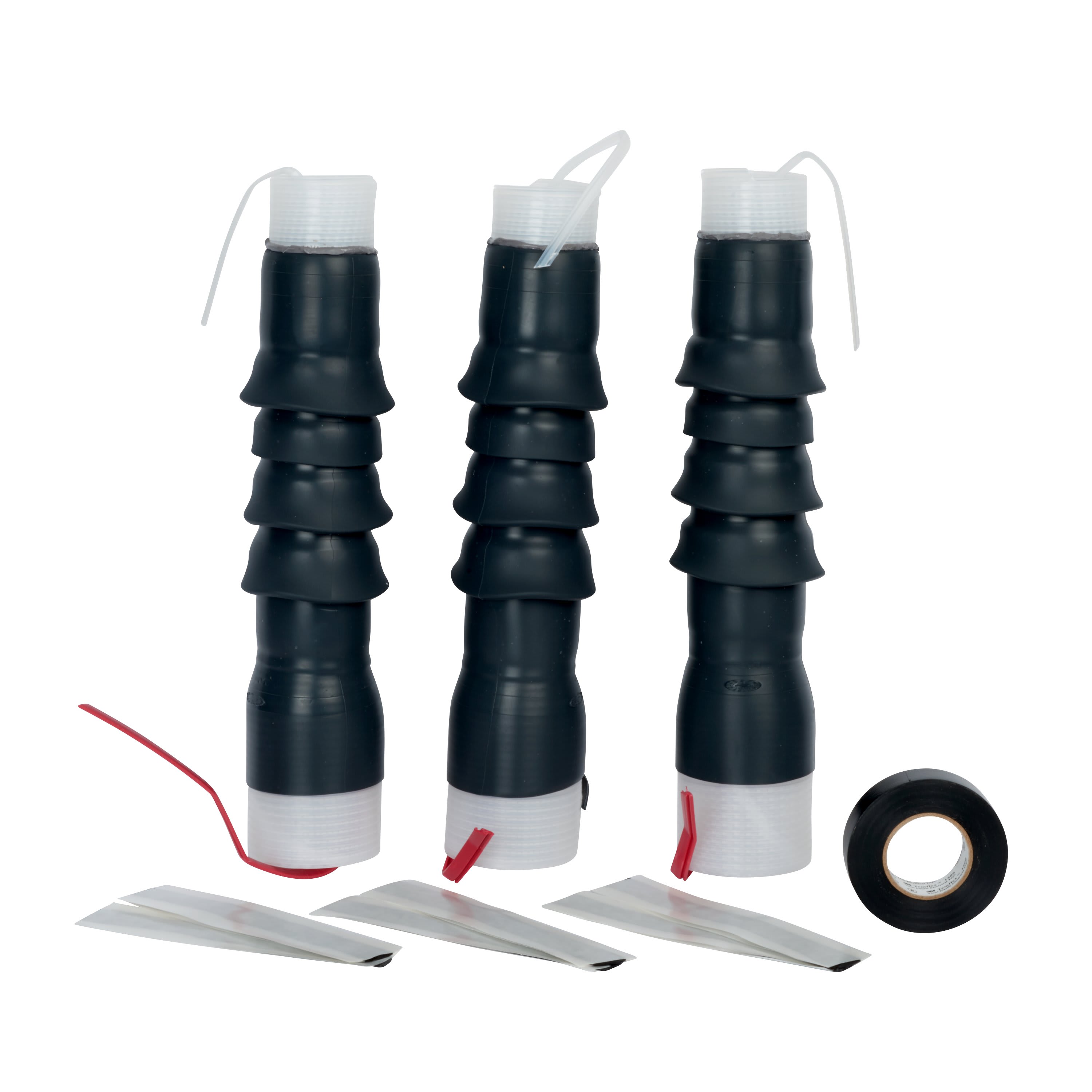 3M - 3M™ Terminale QT-III 92-EP 641-2 kit di Media Tensione autorestringente per applicazioni fino a 24 kV Umax. Kit per 3 fasi unipolari.