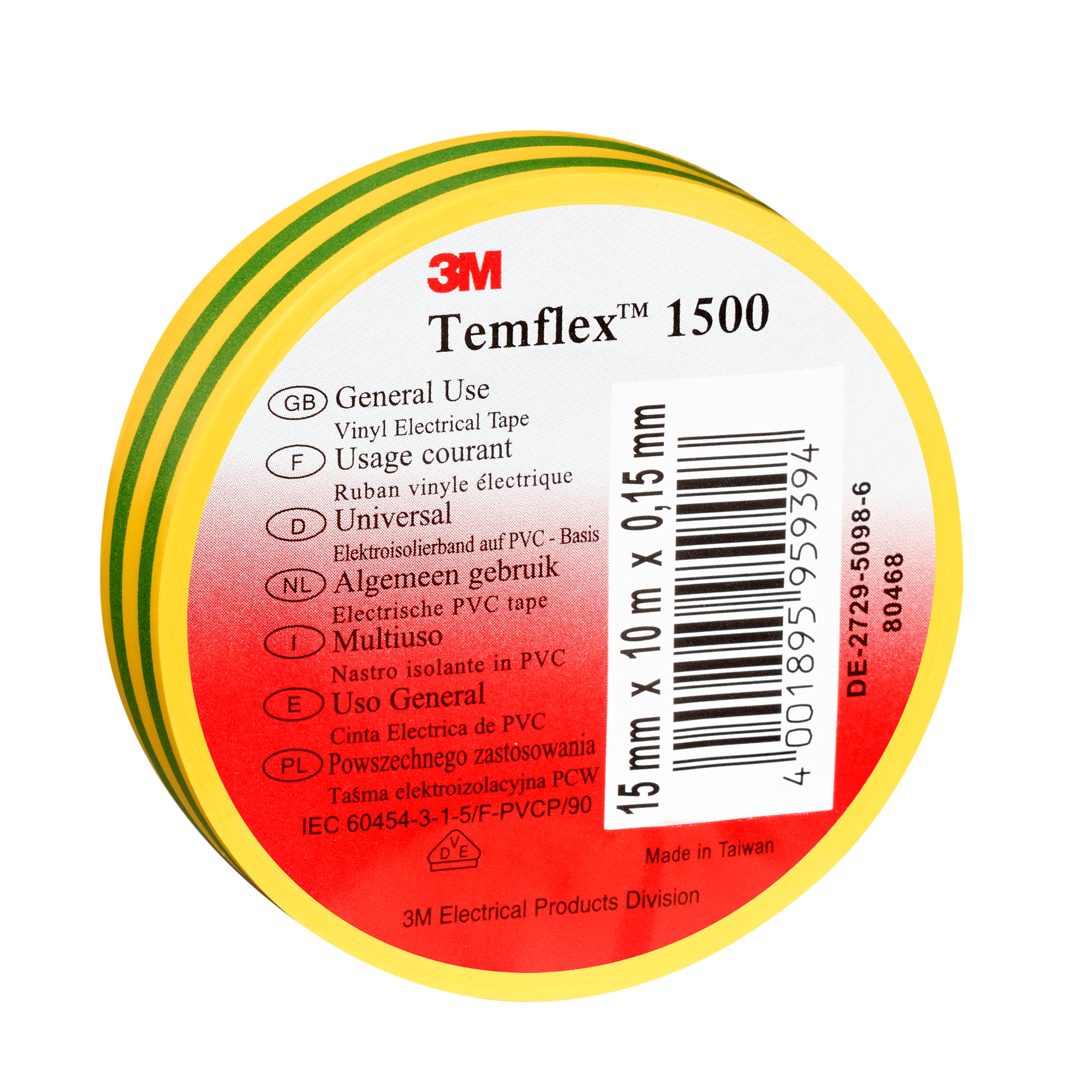 3M - TEMFLEX 1500 GIALLO VERDE 7000106700