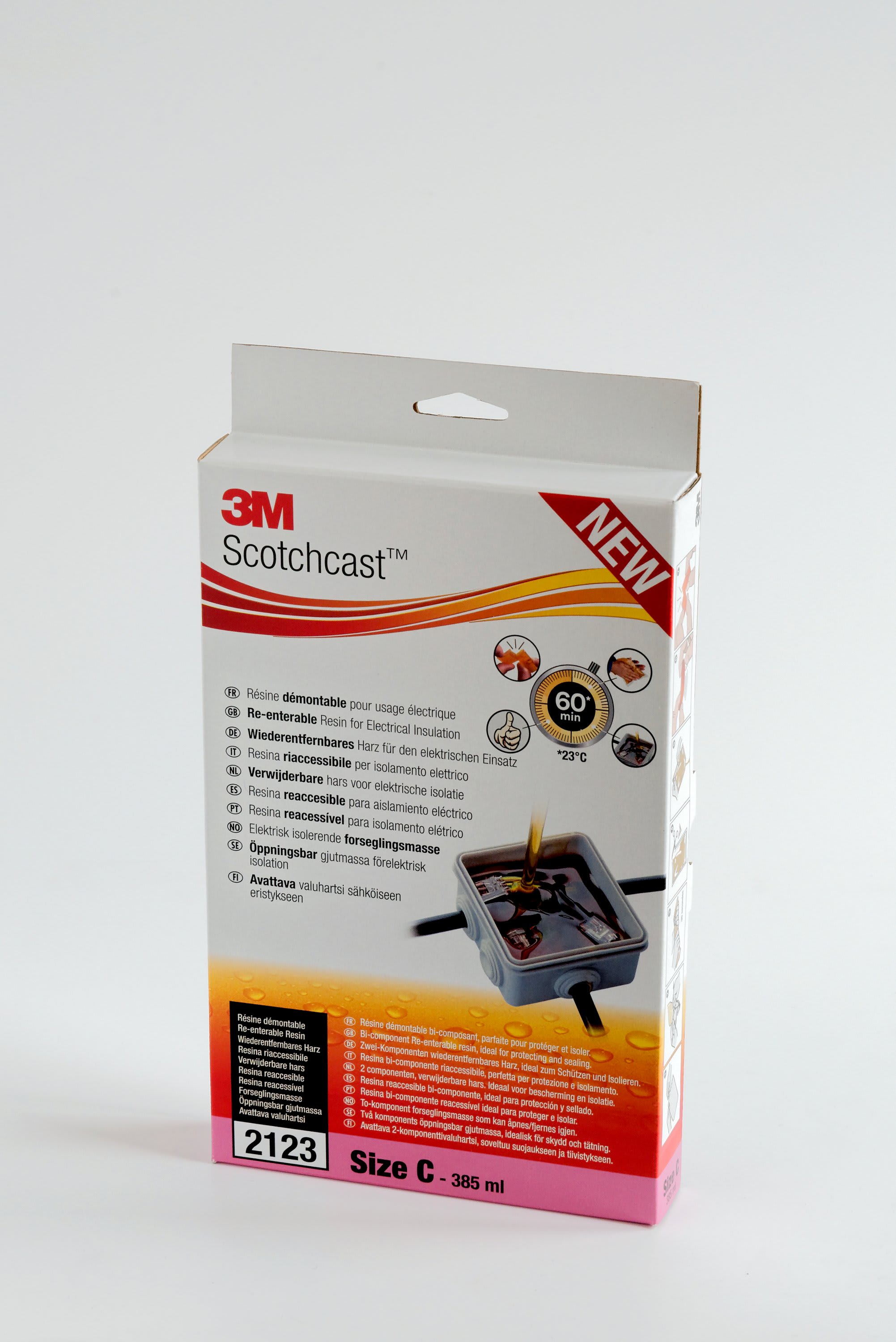3M - Resine riaccessibili per isolamento elettrico 3M™ Scotchcast™, SC 2123, Misura C, 385 ml