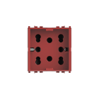 4BOX - SIDE VIMAR PLANA ROSSA