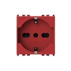 4BOX - P40 PRESA 2P+T VIMAR PLANA ROSSA