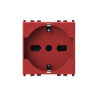4BOX - P40 PRESA 2P+T VIMAR PLANA ROSSA