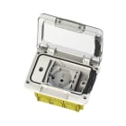 4BOX - WIDE IP55 SCHUKO BIVALENTE VERDE 4B.W.04.015