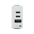 4BOX - USB CCA Pd 20w Bticino Livinglight Bianca