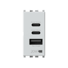 4BOX - USB CCA PD 20W VIMAR PLANA