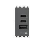 4BOX - USB CCA Pd 20w Vimar Arkè Grigio